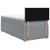 vidaXL Postelja boxspring z vzmetnico Svetlo siva 100 x 200 cm Blago