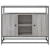 Vidaxl Komoda siva sonoma 100x35x80 cm inženirski les
