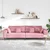 Sofa Ružičasta 250 x 77 x 76 cm Baršun