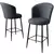 Hanah Home Set barskih stolica Alte, 6 komada, Antracit-crni