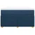 Vidaxl Box spring postelja z vzmetnico moder 120x200 cm blago