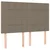 Vidaxl Posteljni okvir brez vzmetnice taupe 140x200 cm blago