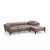 Atelier del Sofa Ugaona garnitura Hamlet 95x77x270cm Svetlobraon