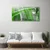 tulup.si Slika na steklu Dew drop leaf grass 120x60 cm 2 obešalnika