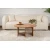 Hanah Home Klub sto Moira, O90x41cm, Braon