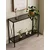 Hanah Home komoda Florya, 80 cm, crna / dimljeno staklo
