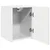 TV zidni ormar Zidne 2 pcs Sjajno bijelo 30 x 31 x 40 cm