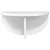 Polica na zidu Zidne 2 pcs Visoki sjaj bijela 38 x 19 x 19 cm