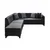 Atelier del Sofa Ugaona garnitura na razvlačenje West Left, 230 x 285 cm, Antracit
