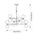 Endon 114041 - Luster na stalku 12xG9/3,2W/230V zlatni