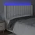 LED uzglavlje bijelo 183x16x118/128 cm od umjetne kože
