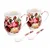 Komplet porcelanastih skodelic 2x350ml kot darilo Klasična Rose