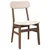 Vidaxl Jedilni stoli z blazinami 2 kosa Brown Solid Wood Rubber
