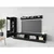 P & B Dnevni Regal Vera, Črna, 3-Delno, Led