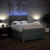 Vidaxl Box spring posteljni z vzmetnico temno siv 140x190 cm blago