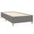 vidaXL Posteljni okvir temno siv 90x190 cm blago