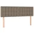 Vidaxl Box spring postelja z vzmetnico taupe 140x190 cm blago