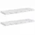 Polica na zidu Zidne 2 pcs Bijeli mramor 90 x 23,5 x 4 cm