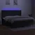 Vidaxl Box spring postelja z vzmetnico LED črna 200x200 cm blago