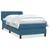 Box Spring krevet s madracem tamnoplavi 80x210 cm baršun