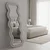 Hanah Home Podno ogledalo Mundo Oval, 65 cm x 170 cm, Krem