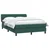 Vidaxl Box spring postelja z vzmetnico temno zelena 160x220 cm žamet
