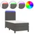 Vidaxl Box spring postelja z vzmetnico LED temno siva 90x200 cm žamet