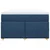 Vidaxl Box spring postelja z vzmetnico modra 120x190 cm blago