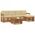 Set vanjskih sofa s jastukom 6 pcs Prirodna i bež