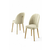 HANAH HOME Set 4 stolice Mara Cream Gold