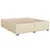 Vidaxl Box spring postelja z vzmetnico krem 180x200 cm blago