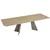 GENT raztegljiva jedilna miza Linios pravokotna, MDF, rjava, 180/220/260x90x76 cm