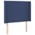 Vidaxl Box spring postelja z vzmetnico LED modra 100x200 cm blago
