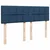 Vidaxl Box spring postelja z vzmetnico modra 140x200 cm blago