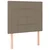 Vidaxl LED posteljno vzglavje taupe 80x5x118/128 cm blago