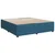 Vidaxl Box spring postelja z vzmetnico temno modra 180x200 cm žamet