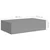 Zidne police s ladicom 2 kom sive 40 x 23,5 x 10 cm MDF