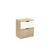 HANAH HOME Noćni stočić Lento Sonomo Oak White