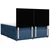 vidaXL vidaXL Box spring postelja z vzmetnico modra 180x200 cm blago, (21306524)