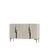 Hanah Home komoda Evva 120, 120 cm, bela / travertin / srebrna