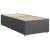 vidaXL Box spring postelja z vzmetnico temno siva 80x200 cm blago
