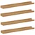 Polica na zidu 4 pcs Smeđa 60 x 9 x 3 cm Konstruirano drvo