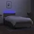 Vidaxl Box spring postelja z vzmetnico LED taupe 100x200 cm blago