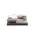 Atelier del Sofa Dvosed Via Con, 200x100x 80 cm, Svetlosiva