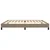Vidaxl Posteljni okvir brez vzmetnice taupe 200x200 cm blago