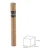 Temno rjava bambusova preproga 75x175 cm – Casa Selección