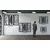 WallXpert metalni zidni ukras 5250, tri lista u 3 uramljena panela, 94 x 75 cm, crni