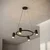 Brilagi - LED RGBW prigušiva luster na sajli SELE 4xGU10/6,5W/230V crna
