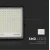 LED Spoljašnji solarni reflektor LED/30W/3,2V 4000K crna + daljinski upravljač