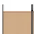 vidaXL 4-panelni pregradnik Bež 200 x 220 cm Blago